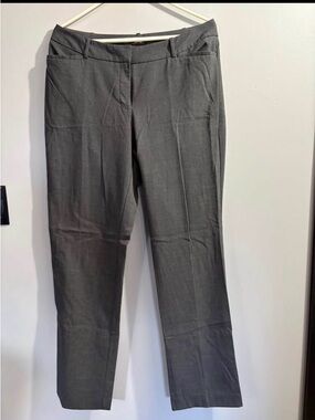Worthington Gray Straight-Leg Dress Trousers
